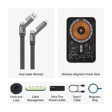 xCool Cable Monster 4-in-1 100W USB-C Charging Cable with Interchangeable Connectors from Cool Gadget
