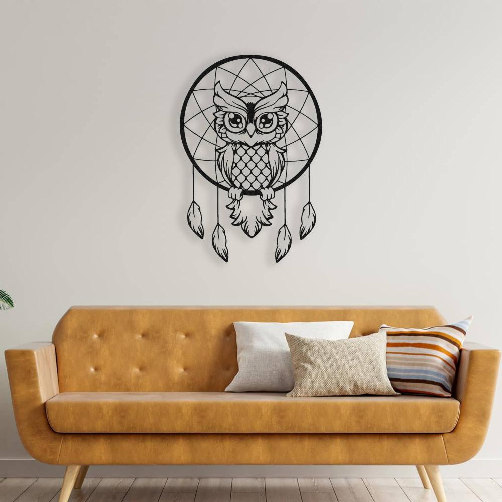 Wise Owl Line Art from VITAHOME DESIGN LLC