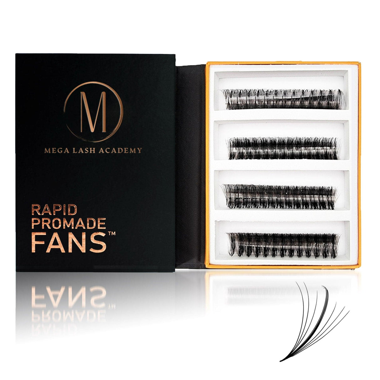 Wispy 7D Mix Rapid Promade Fans - 600 Fans from Mega Lash Academy