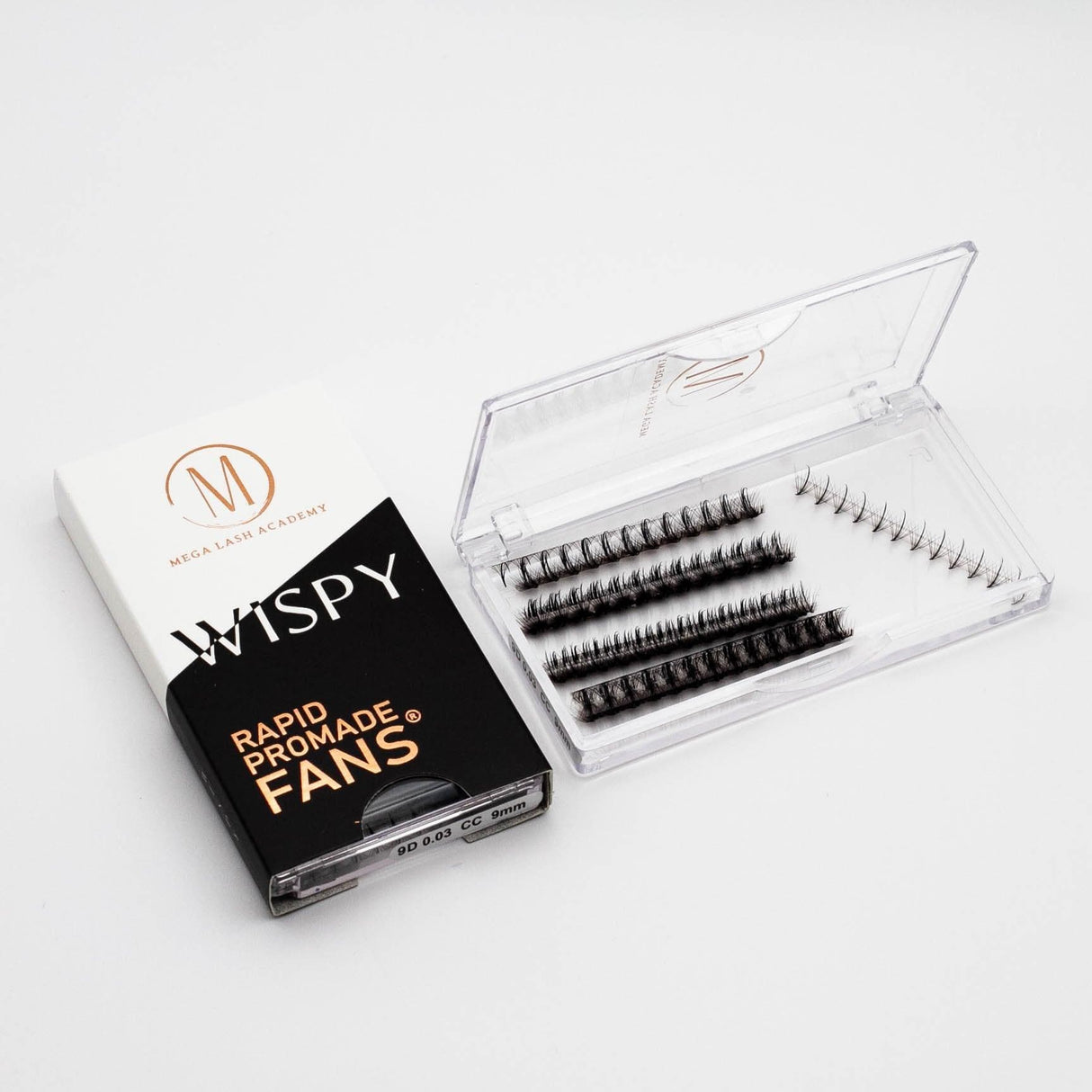 Wispy 7D Rapid Promade Fans - 500 Fans from Mega Lash Academy
