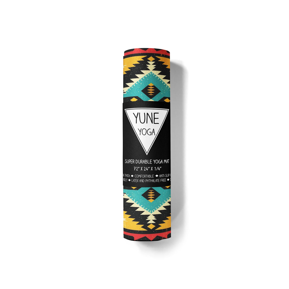 Wolfs Eye Yoga Mat – 6 mm Extra Thick, Double-Sided Non-Slip, Eco-Friendly PER with UV-Printed Design | from Yune Yoga