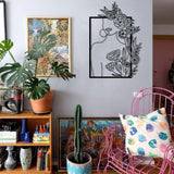 Woman and Roses Metal Wall Decor from VITAHOME DESIGN LLC