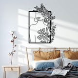 Woman and Roses Metal Wall Decor from VITAHOME DESIGN LLC