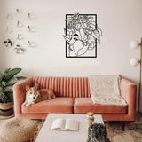 Woman and Roses Metal Wall Decor from VITAHOME DESIGN LLC