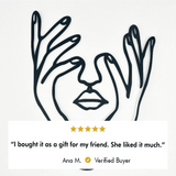Hands and Face Woman Metal Wall Decor from VITAHOME DESIGN LLC