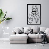 Lady With Coffee Metal Wall Art from VITAHOME DESIGN LLC