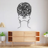 Overthinking Woman Metal Wall Art from VITAHOME DESIGN LLC