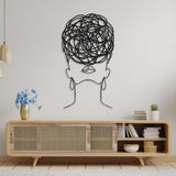 Overthinking Woman Metal Wall Art from VITAHOME DESIGN LLC