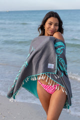 Crabs Bleu Verts - Turkish Towel from Sun Drunk