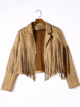All-Season Fringe Suede Jacket from MsDressly