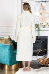 Women's Ultra Soft Fleece Bathrobe From Lotus Linen