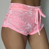 Women's Dolphin Velvet Shorts Strap from Kawaii Stop