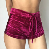 Women's Dolphin Velvet Shorts Strap from Kawaii Stop