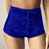 Women's Dolphin Velvet Shorts Strap from Kawaii Stop