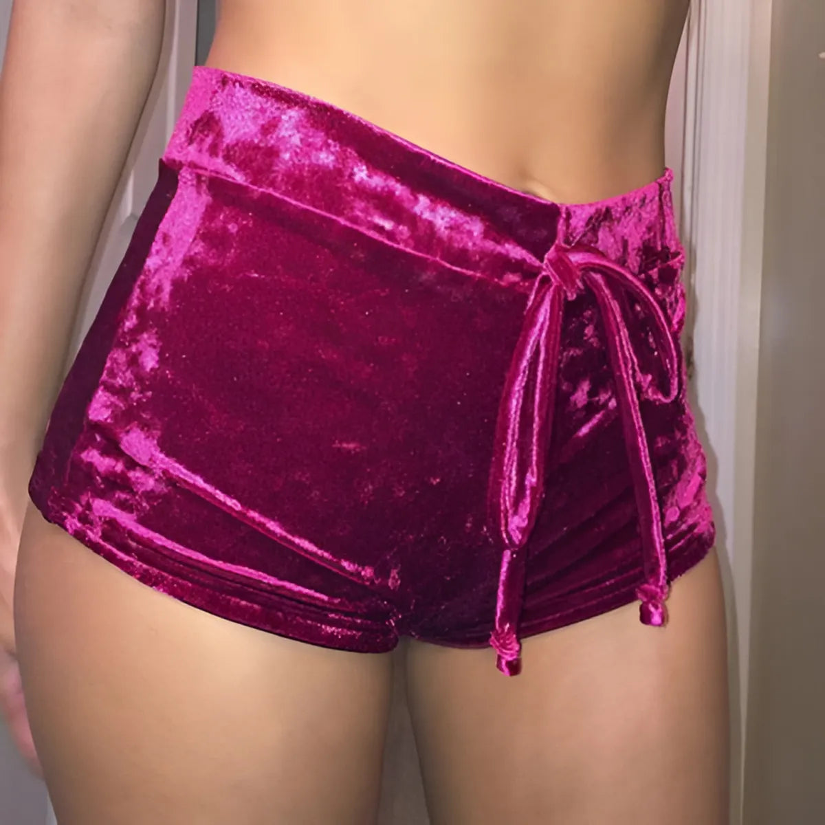 Women's Dolphin Velvet Shorts Strap from Kawaii Stop