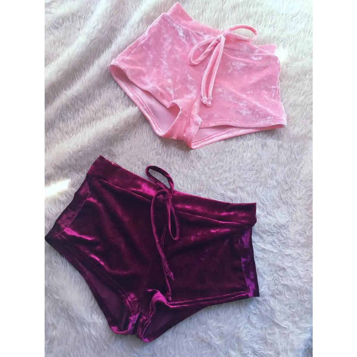 Women's Dolphin Velvet Shorts Strap from Kawaii Stop