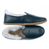 Men's Dark Green Shearlings from Atlantis Handmade Shoes