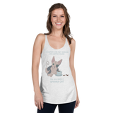 "WOMAN CAN'T SURVIVE ON COFFEE ALONE" TANK from ReNewedPet