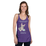 "WOMAN CAN'T SURVIVE ON COFFEE ALONE" TANK from ReNewedPet