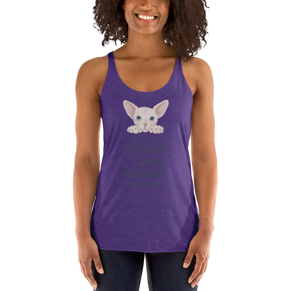 "BEHIND EVERY WOMAN" SPHYNX TANK from ReNewedPet