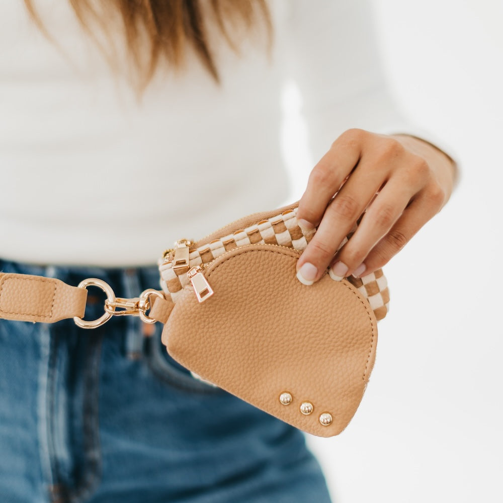 Wonderlust Woven Dual Pouch Wristlet from Pretty Simple