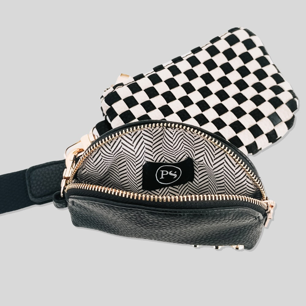 Wonderlust Woven Dual Pouch Wristlet from Pretty Simple