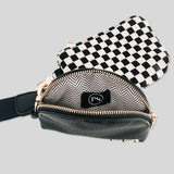 Wonderlust Woven Dual Pouch Wristlet from Pretty Simple