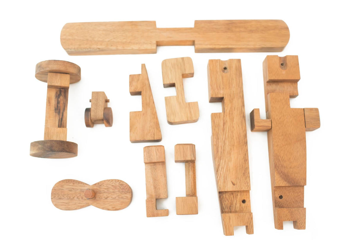 3D Wooden Construction Airplane Puzzle For Kids from Kubiya Games