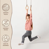 Wooden gymnastic rings for kids from Goodevas