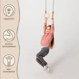 Wooden gymnastic rings for kids from Goodevas