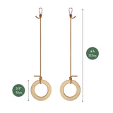 Wooden gymnastic rings for kids from Goodevas