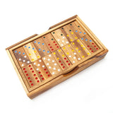 Double 6 Wooden Dominoes Set from Kubiya Games
