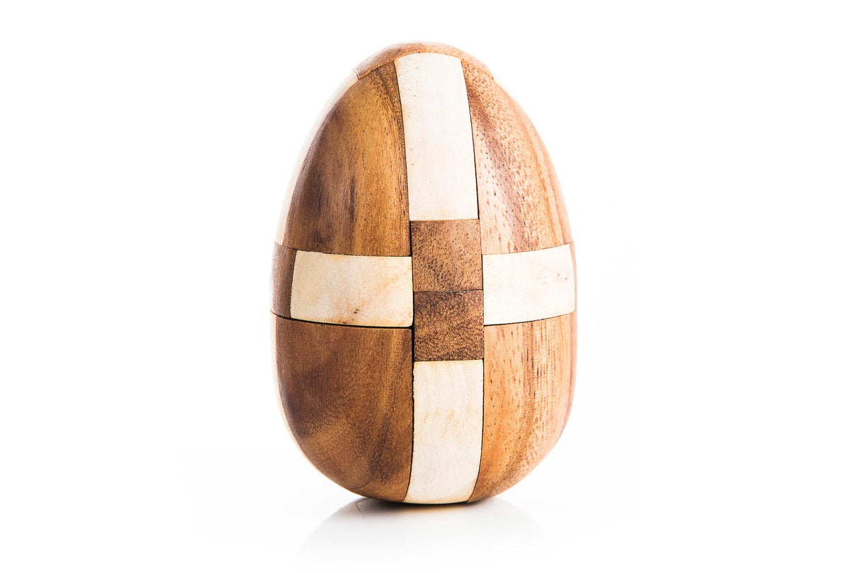 Japanese Wooden Dinosaur Egg Kumiki Puzzle - Puzzle For Adults from Kubiya Games
