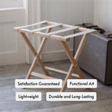 Foldable Wooden Luggage Rack from VITAHOME DESIGN LLC