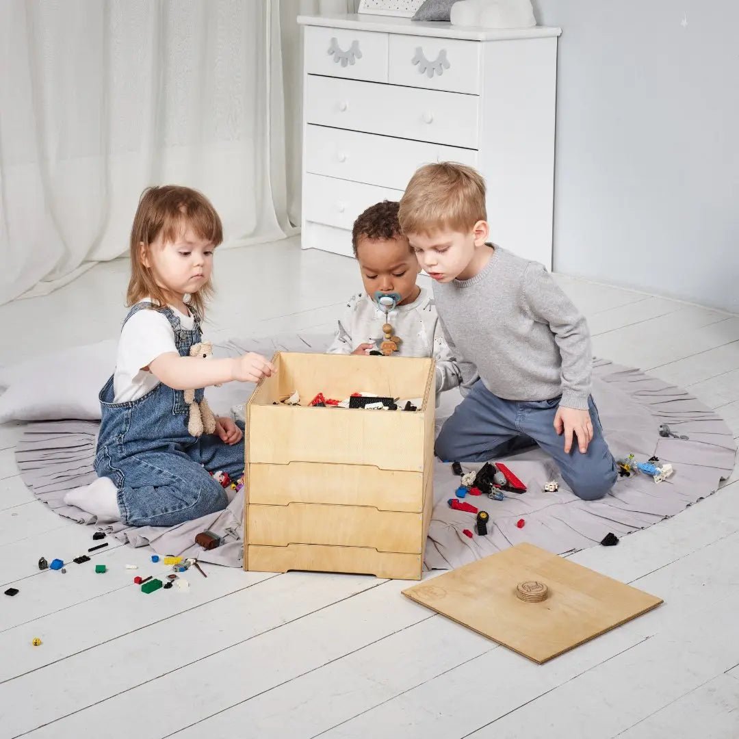 Wooden storage/sorter for constructor from Goodevas
