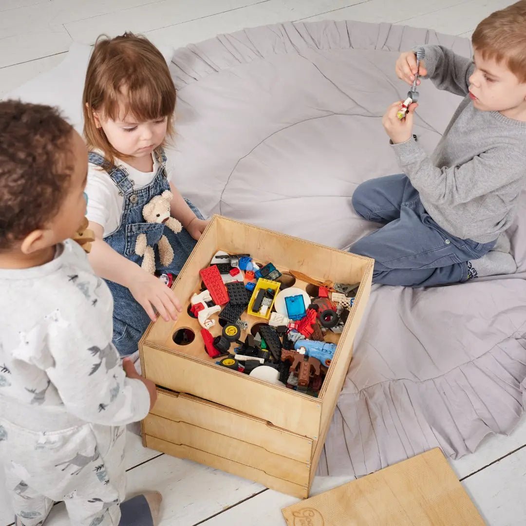 Wooden storage/sorter for constructor from Goodevas