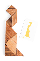 Tangram Puzzle - two sets with 65 challenge cards from Kubiya Games