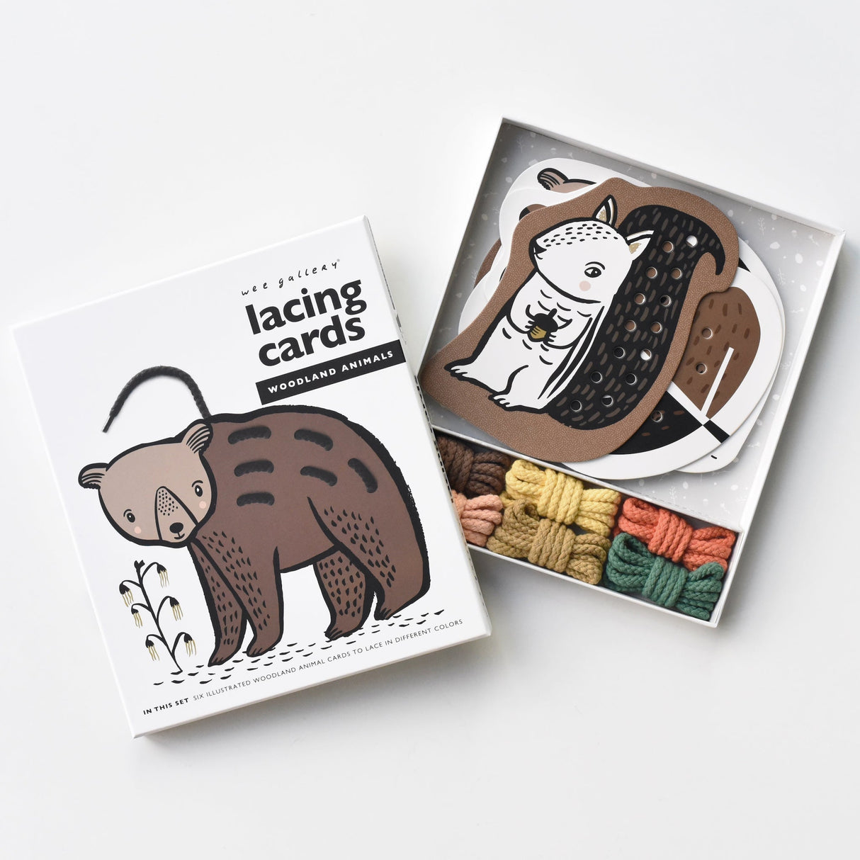 Lacing Cards - Woodland Animals From Wee Gallery