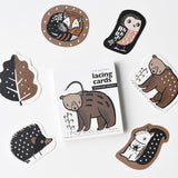 Lacing Cards - Woodland Animals From Wee Gallery