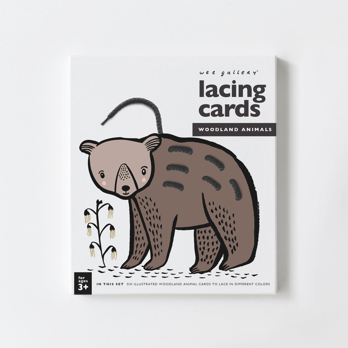 Lacing Cards - Woodland Animals From Wee Gallery