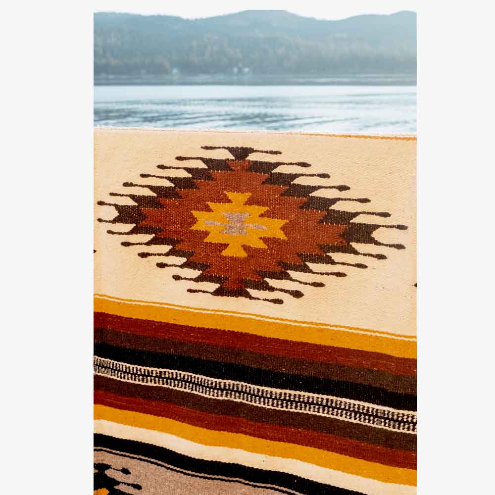 Wool Southwest Mexican Blanket from West Path