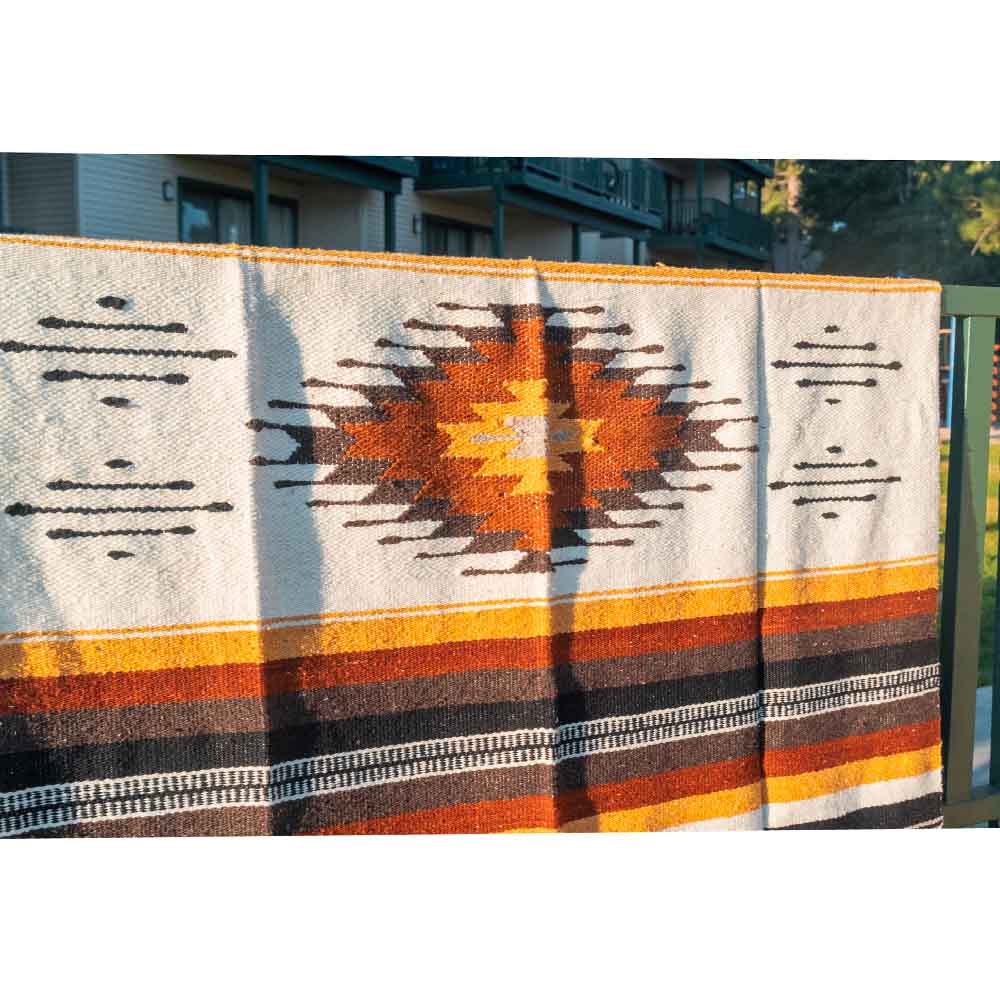 Wool Southwest Mexican Blanket from West Path