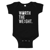 Worth The Weight Onesie from DadBod Apparel