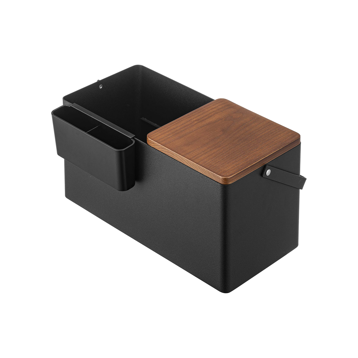 Makeup Organizer with Mirror - Steel + Wood from Yamazaki Home
