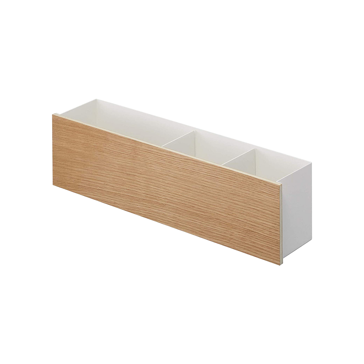 Desk Organizer - Two Sizes - Steel + Wood from Yamazaki Home