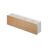 Desk Organizer - Two Sizes - Steel + Wood from Yamazaki Home