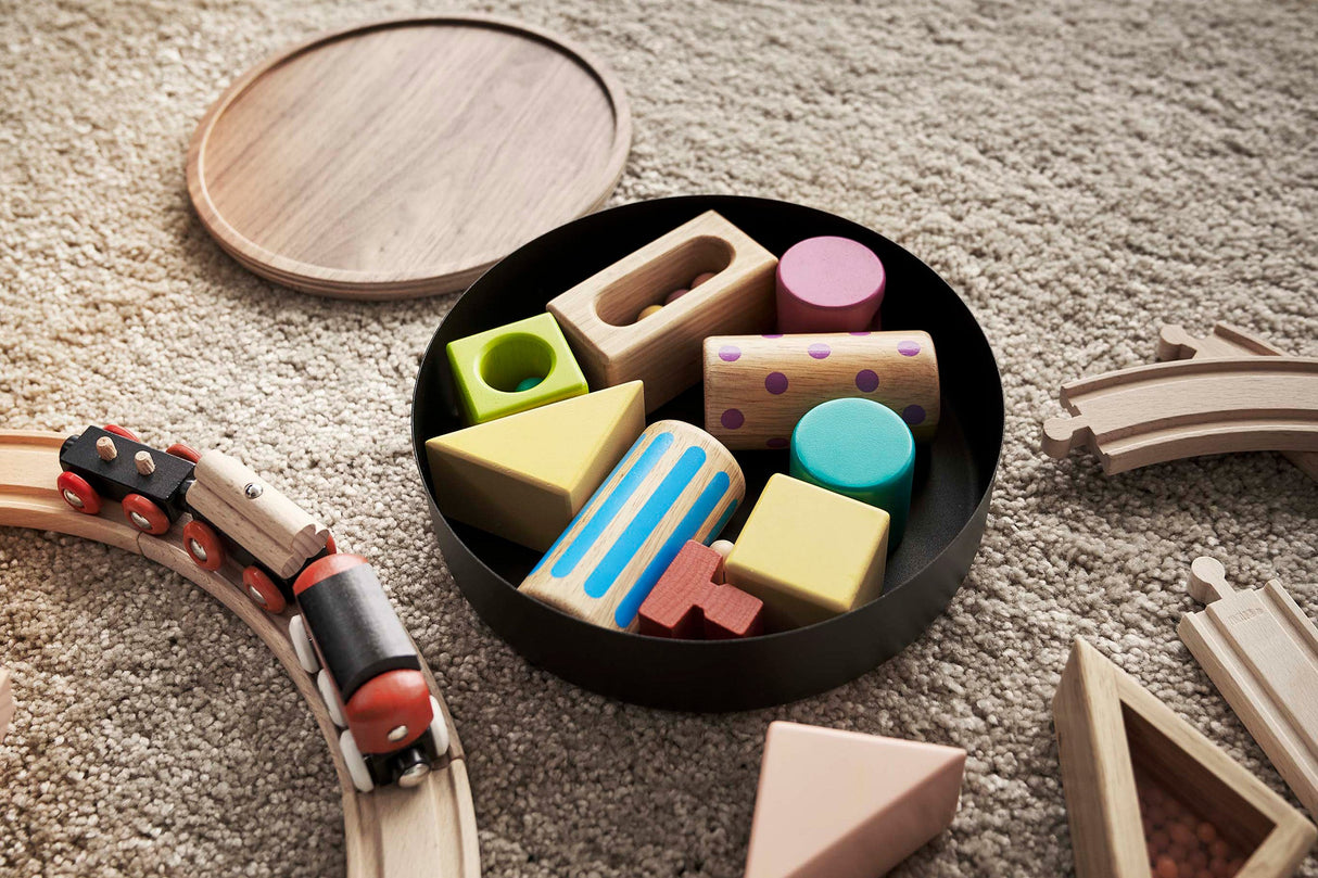 Storage Case - Two Sizes - Steel + Wood from Yamazaki Home