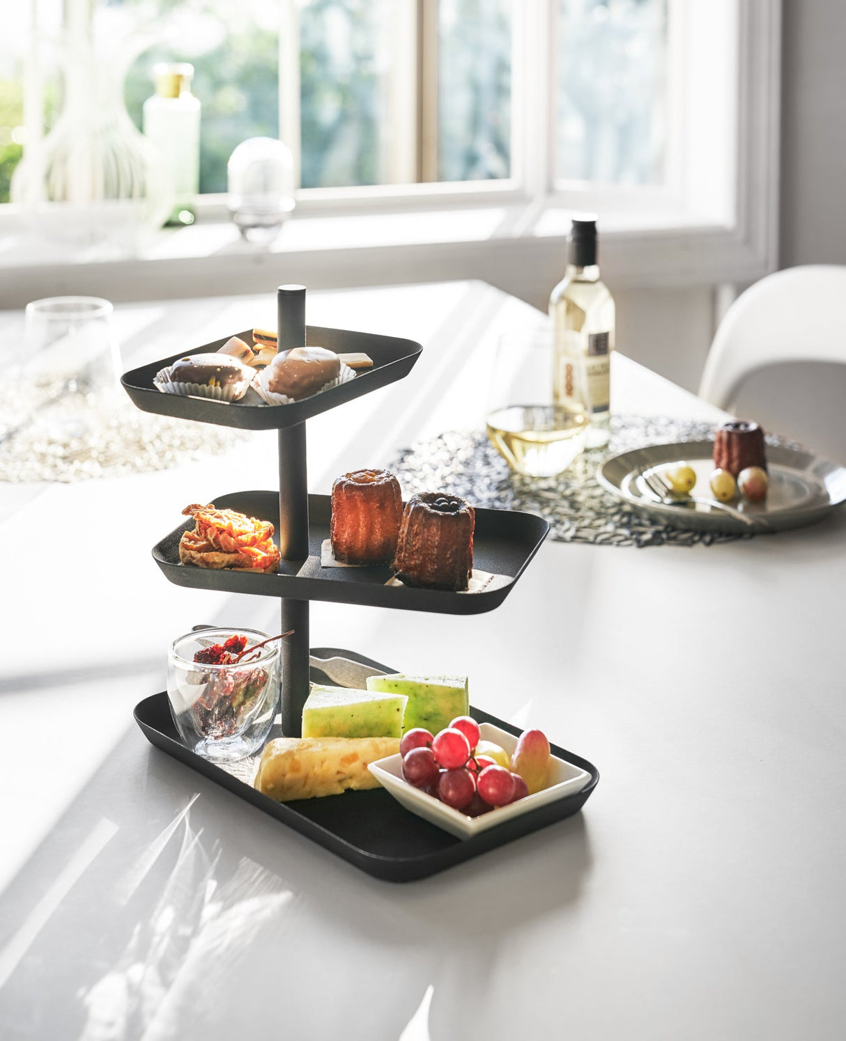 Serving Stand - Steel from Yamazaki Home