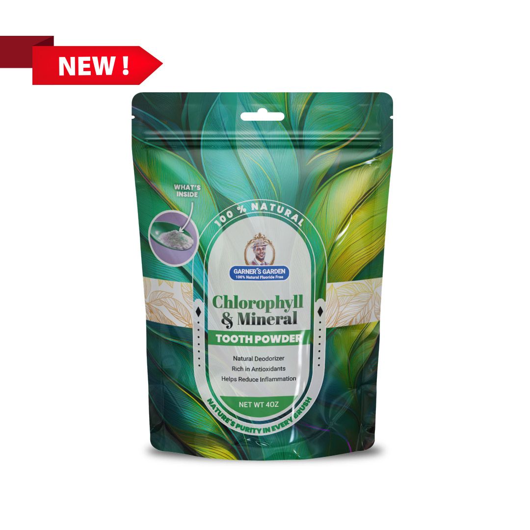 Chlorophyll & Mineral Tooth Powder | Fluoride Free | 100% Natural from Garner's Garden