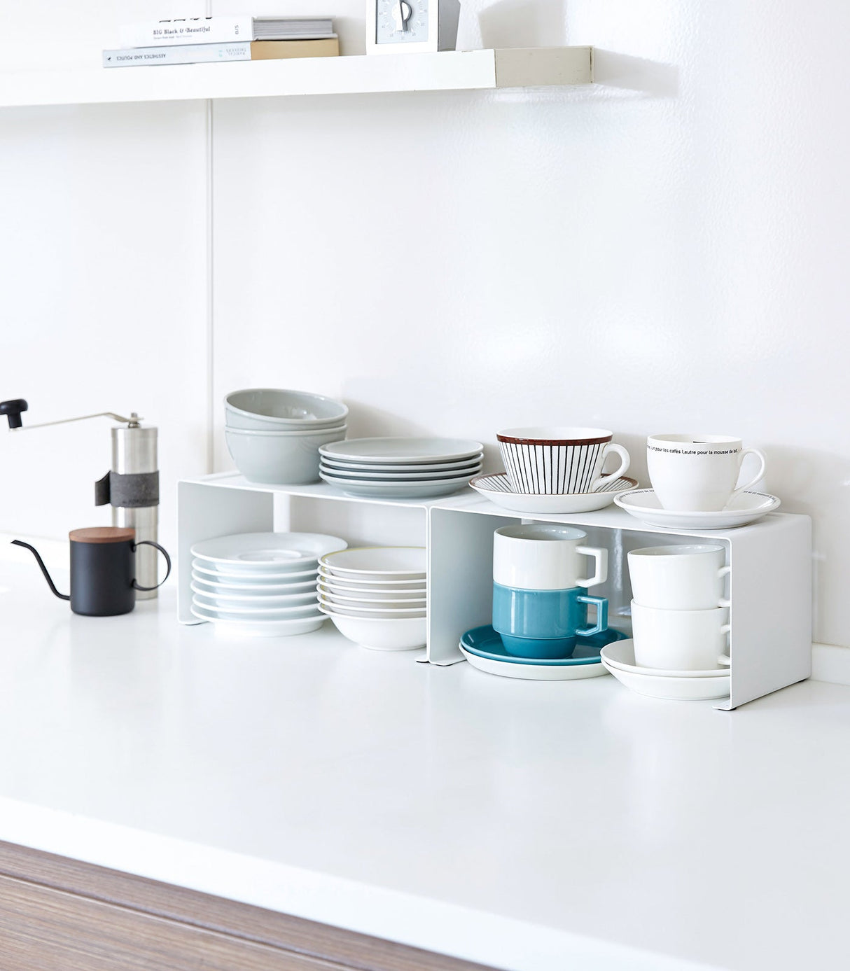 Stackable Countertop Shelf - Two Sizes - Steel from Yamazaki Home